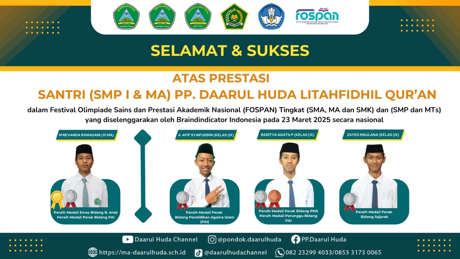 Juara 1 Olimpiade Sains Nasional